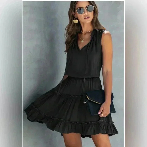 NWT Beach Sissi Sleevless Mini Dress in Green Leopard Print Size Small - Picture 12 of 12